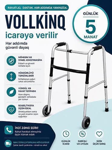 VOLLKİNQ – gündəlik icarəyə verilir Hər addımda güvənli dayaq
