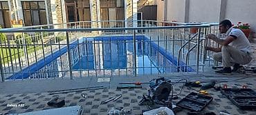 hovuz ustasi: Paslanmayan metal məhəccər və təhlükəsizlik baryerlərinin hazırlanması — 1