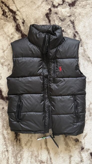 черные мужские толстовки: Жилет, Ralph Lauren, M, цвет - Черный — 3