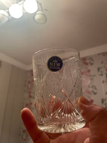 yuxuda xrustal qab görmek: Stəkanlar, Xrustal, 6 ədədli dəst, 200 ml, Rusiya — 4