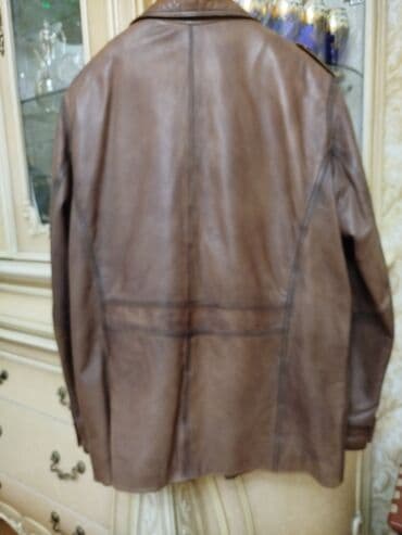 kişi dəri godəkcələr: Kurtka, Dəri, Payız, 2XL — 2