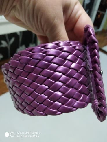 yuxuda sac rezini gormək: Ремень переламутровый сиреневый — 4