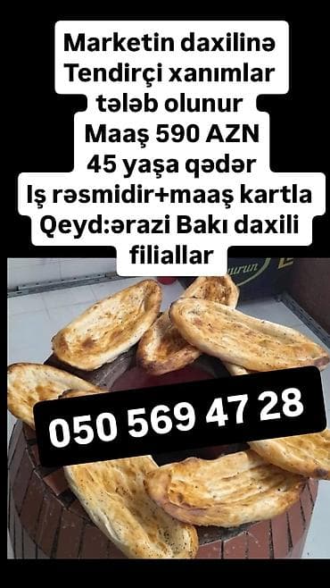 ekspeditor teleb olunur: Elan: İş təklifləri - Bağçaya aşpaz köməkçisi tələb olunur. Maaş: 400 — 3