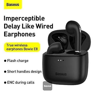 hdd case: Yeni Simsiz (Bluetooth) Qulaqcıqlar, Baseus, rəng - Qara — 2