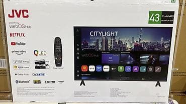 Yeni Televizor JVC QLED 43" FHD (1920x1080), Ünvandan götürmə