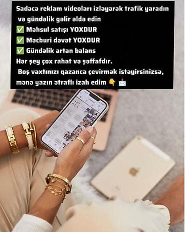 Xidmət: Reklam videolarını izləyərək onlayn trafik yaratmaq və