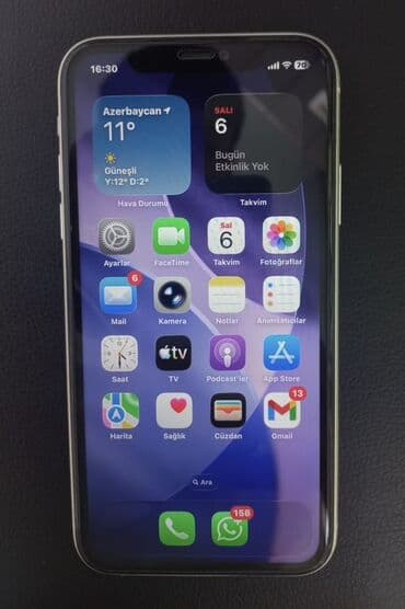 dubaydan iphone sifarisi: IPhone 11, 128 GB, Ağ, Face ID — 1