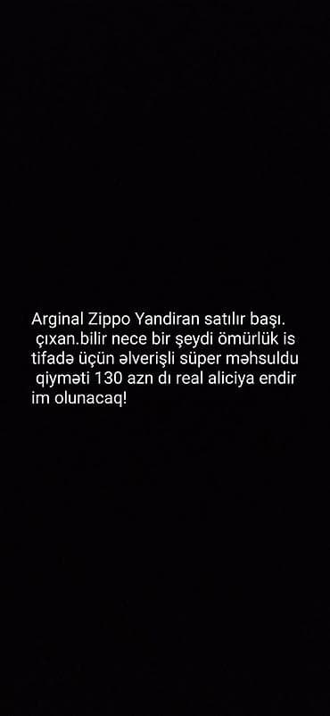 bantik.az instagram: Məhsul: Orijinal Zippo alışqan (yandıran) - Orijinal Zippo üçün uyğun — 1