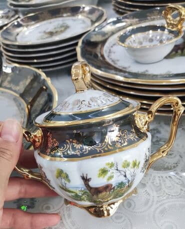 original cobalt: Nahar dəsti, rəng - Yaşıl, 6 nəfərlik, Çexiya — 6