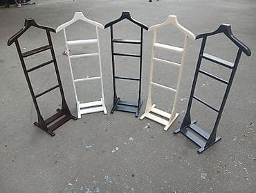 Asılqanlar: Taxta paltar asılqanı/Tekbasli - Material: MDF - Forma: ev damı — 7