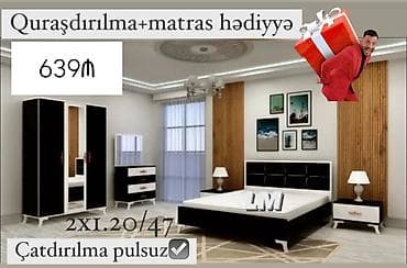 *Yataq dəsti* *Sifarişlə və yeni* Qiymət : *639₼* Dəstə lalafo.az -da *Yataq dəsti* *Sifarişlə və yeni* Qiymət : *639₼* Dəstə