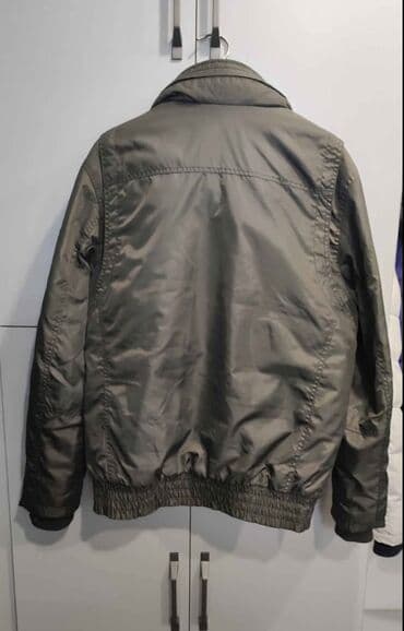 демисезонные кожаные мужские куртки: Мужская куртка, Бомбер, Осенняя, Zara, L — 3