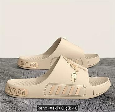 kofta kişi: Unisex rezin şlapanlar – “Motion” detalları ilə Mövcud Ölçülər: 40 — 2