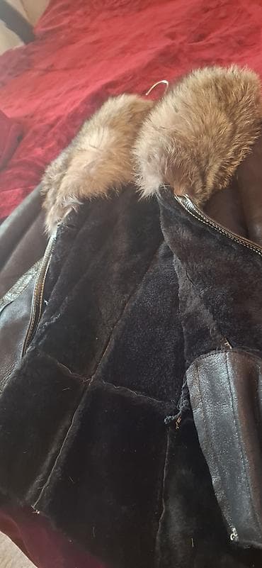 kreditle xez deri: Qadınlar üçün qışlıq dəri-kürk dublyonka ölçü:38.Geyilməyib və — 3