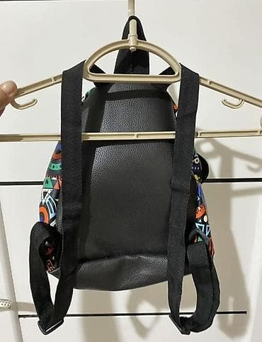 mekteb canta: Uşaq üçün gündəlik Rəngli naxışlı mini bel çantası (backpack) - — 3