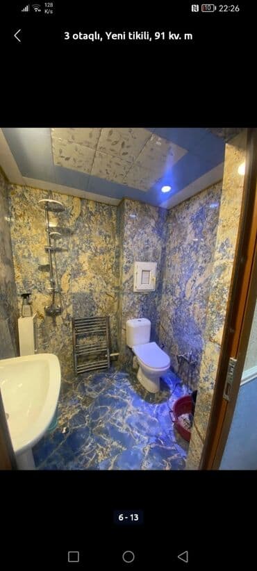 4 комнатные квартиры: 3 otaqlı, Yeni tikili, 91 kv. m — 10