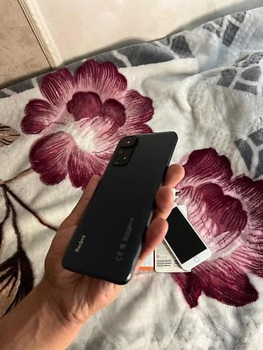 damasni telefon: Redmi Note 11S, 128 GB, rəng - Qara, Barmaq izi, Face ID — 9