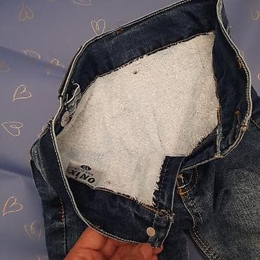 cins kombinezon: Uşaq üçün qışlıq jeans şalvar, 12 ay üçün, geyinilməyib - Brend — 5