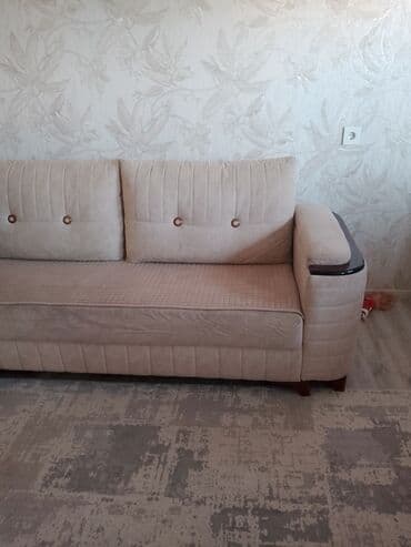 Комплекты диванов и кресел: Угловой диван, Б/у, Раскладной, С подъемным механизмом, Нет доставки — 1