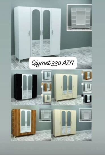 Divanlar: Yeni, Açılan, 4 qapılı Düz dolab, Qarderob, paltar dolabı, Azərbaycan