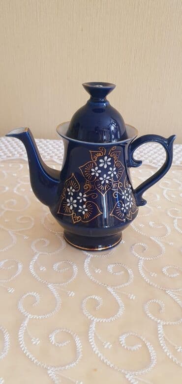 qədimi çaynik: Yeni, rəng - Göy, Çaydan — 3