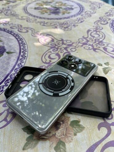 telefonlar redmi: Poco X6 Pro 5G, 512 GB, rəng - Boz, Sensor, Face ID, Barmaq izi — 1