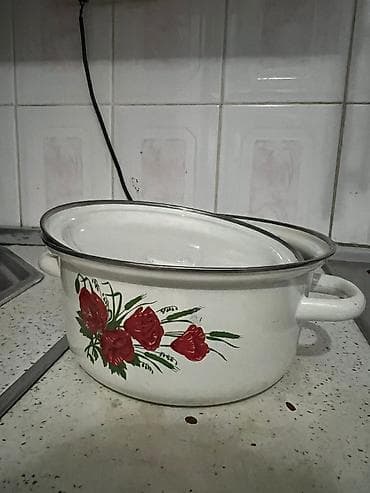 Qazan, rəng - Ağ, Alüminium