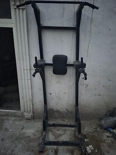 Hovuzlar: Çoxfunksiyalı turnik–dips–press stendi - Material: qalın divarlı — 2