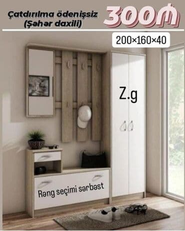 dəhliz güzgüsü: 2 qapılı Dəhliz dolabı — 1