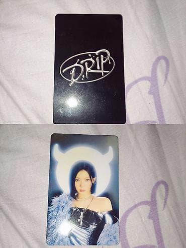 K-pop foto kartı – “DRIP” konseptli - İkiüzlü kolleksiya foto kartı -