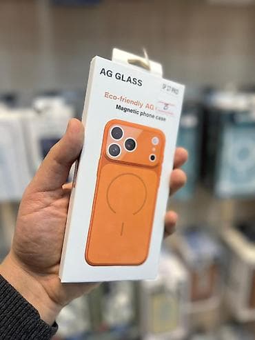 AG GLASS eco-friendly maqnitli telefon qabı - Uyğunluq: iPhone 17 Pro