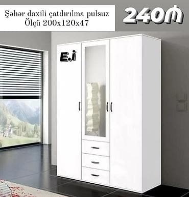wfaner mebel: 3 qapılı dolab Yep yeni 240 azn rəng seçimi var çatdırılma var — 1