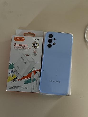 samsung tab e: Samsung Galaxy A13, 64 GB, rəng - Göy, Barmaq izi, Face ID — 5
