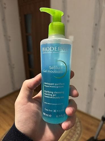 piling maskalari: Üz yuma geli, Bioderma, Qarışıq dəri üçün, 200 ml, İşlənmiş, Pulsuz çatdırılma — 1