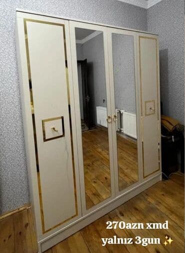 xan cinarı: Yeni, Açılan, 4 qapılı Düz dolab — 1