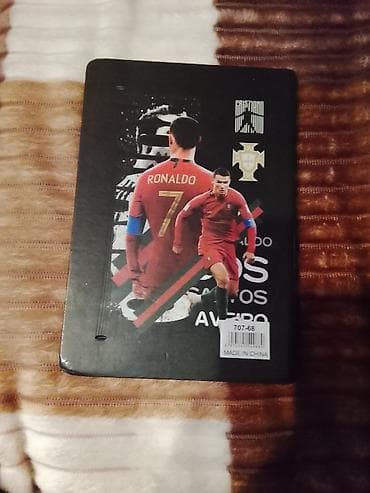 Тетради: Cristiano Ronaldo temalı qələm dəftəri - Qapaq: RONALDO 7 dizaynlı — 2