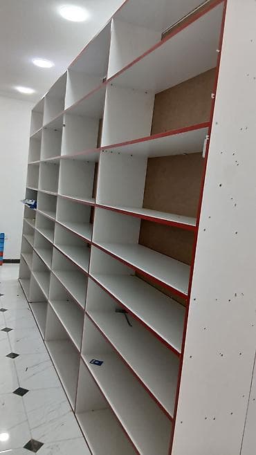 ref vitrin: Mağaza vitrin və rəf sistemi - Material: Laminat/LDSP taxta lövhələr — 7