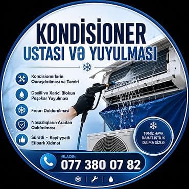 əl ventilyator: Kondisioner ustası və peşəkar yuyulma xidməti ❄️ Kondisioner Ustası – — 1
