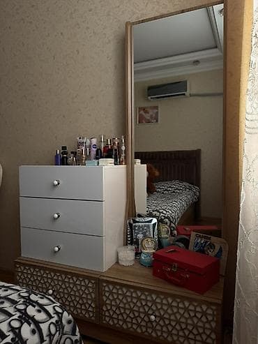 mebel ucuz: Yataq otağı mebel dəsti - 4 qapılı iri qarderob: parlaq ağ ön — 4