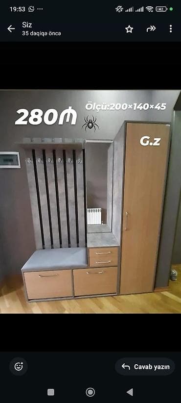 tap az dolab: Dəhliz dolabi — 1