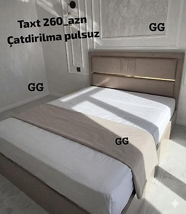 Çarpayılar: Yeni və Sifarişlə Taxt 260_azn Ölçü 2/1.60 Reng secimi var — 1