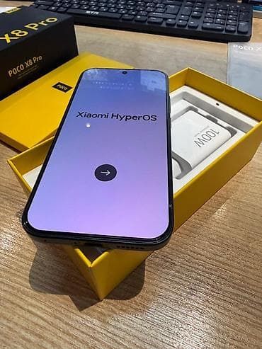 tekno spark 20: Poco X8 Pro, 512 GB, rəng - Qara, Simsiz şarj — 1
