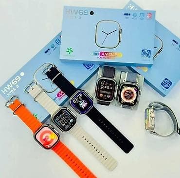Kateqoriya: Smart saatlar Brend: No Brand Model: HW69 Ultra 2 (Orange) — 1