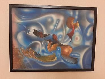 Rəsm əsəri Ölçü: 63×83 sm Kətan, akrilik boya Qiymət: 500 AZN Картина