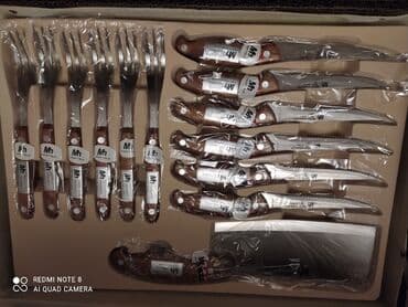 набор ножей: Bıçaq dəsti təzədi qiymət 150 azn real alıcıya endirim olacaq — 2