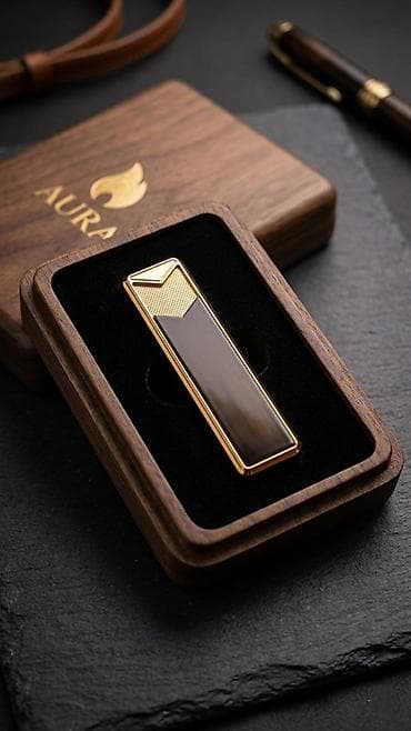 hediyyelik: AURA lüks elektrikli alışqan – (Qutusuz satılır) - Korpus: metal — 1