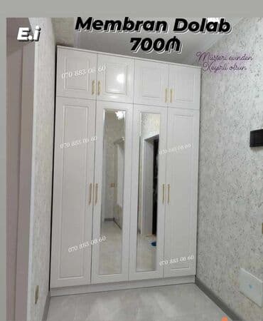 yataq örtüsü: Düz dolab, Yataq otağı üçün, Qarderob, Açılan, 6 qapı — 1