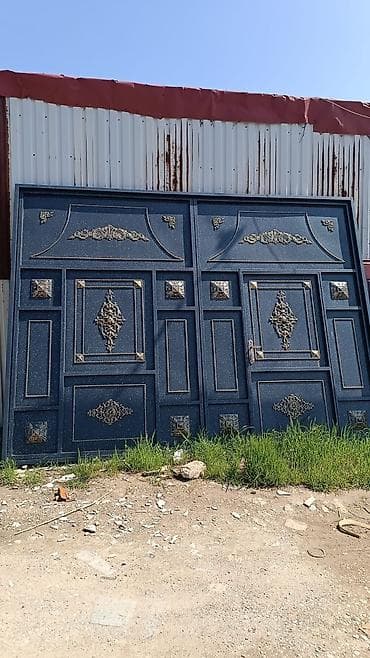 w202 qapi: Dəmir Həyət darvazası, Mexaniki, Qapı ilə, rəng - Mavi — 1