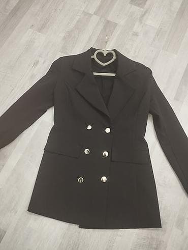 dəri jaket: Ağ rəngli qadın blezeri – La Faba - Brend: La Faba - Ölçü: EU 36 (UK — 7