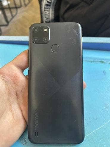 təlfon: Realme C21Y, 64 GB, rəng - Qara, Barmaq izi — 1